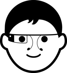 Man With Google Glasses Outline Icon Svg Set, Free Vectors File